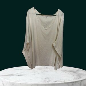 Women’s Oatmeal Color Top Size 6x